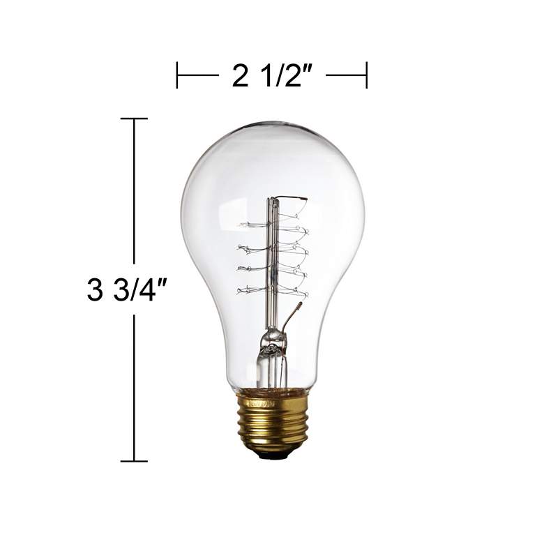 Image 3 Edison Filament Style 60 Watt Medium Base Light Bulb more views