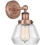 1_Edison Fulton 10 3/4" High Antique Copper Wall Sconce