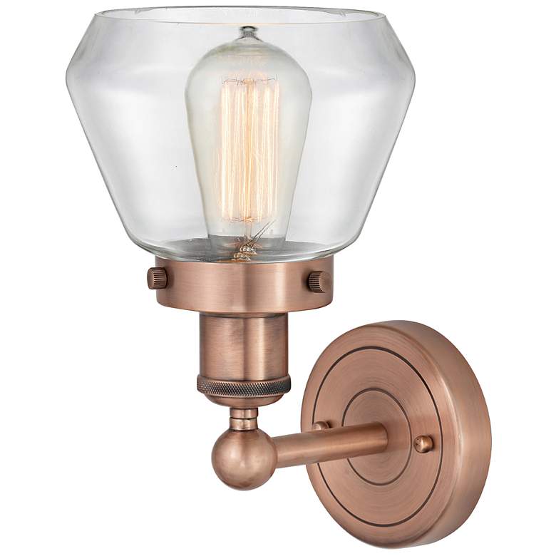 Image 3 Edison Fulton 10 3/4" High Antique Copper Wall Sconce more views