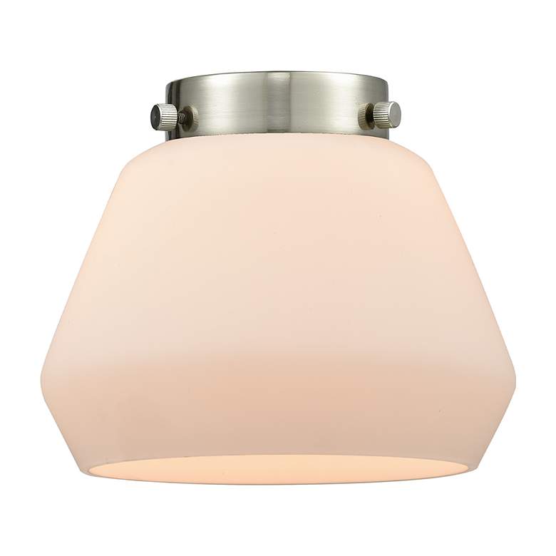 Image 4 Edison Fulton 16" 2-Light Matte Black Bath Light w/ Matte White Shade more views