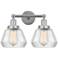 Edison Fulton 16" 2-Light Polished Chrome Bath Light w/ Clear Shade