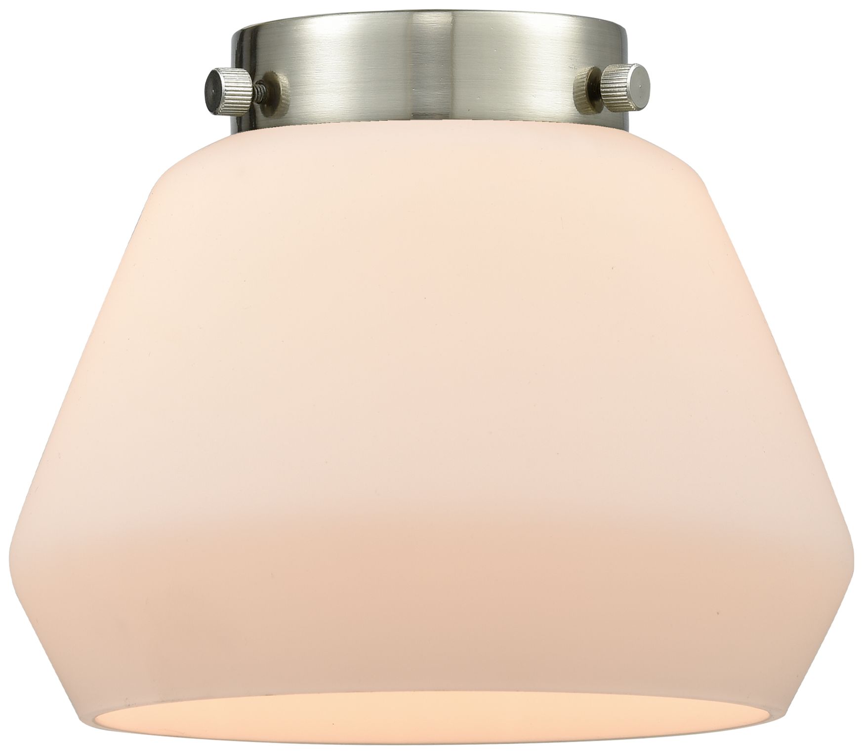 Image 4 Edison Fulton 34" 4-Light Brushed Satin Nickel Bath Light w/ White Sha more views