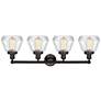 3_Edison Fulton 34" 4-Light Oil Rubbed Bronze Bath Light w/ Clear Shade more views