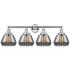 Edison Fulton 34" 4-Light Polished Chrome Bath Light w/ Plated Smoke S