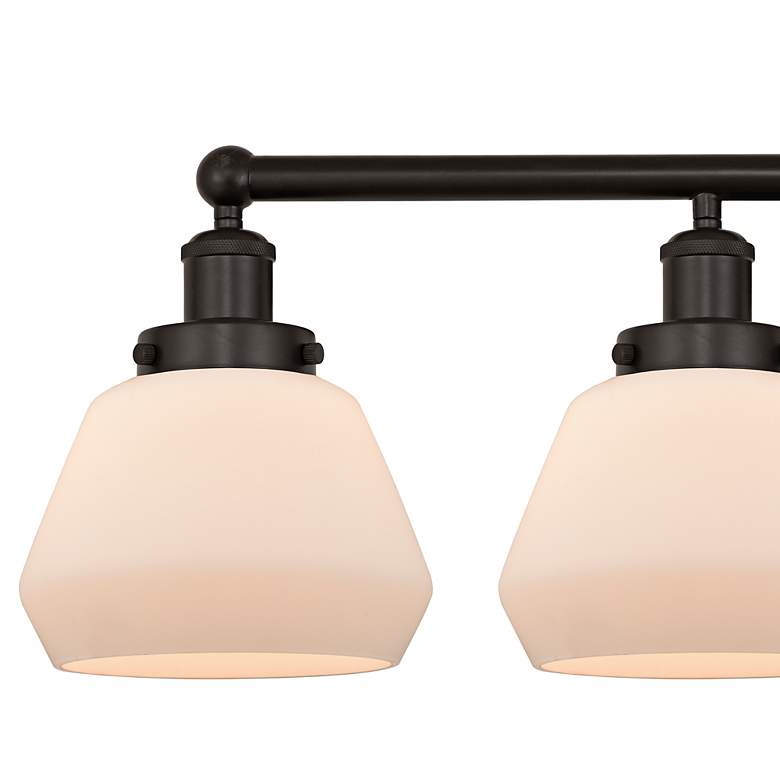 Image 2 Edison Fulton 34" Wide Oil-Rubbed Bronze 4-Light Bath Light more views