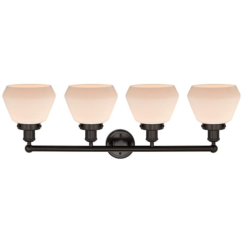Image 3 Edison Fulton 34" Wide Oil-Rubbed Bronze 4-Light Bath Light more views