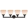 3_Edison Fulton 34" Wide Oil-Rubbed Bronze 4-Light Bath Light more views