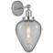 Edison Geneseo 6" Polished Chrome Sconce w/ Clear Crackle Shade