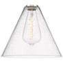 3_Edison Glass Cone 12" Oil Rubbed Bronze Corded Mini Pendant w/ Seedy S more views