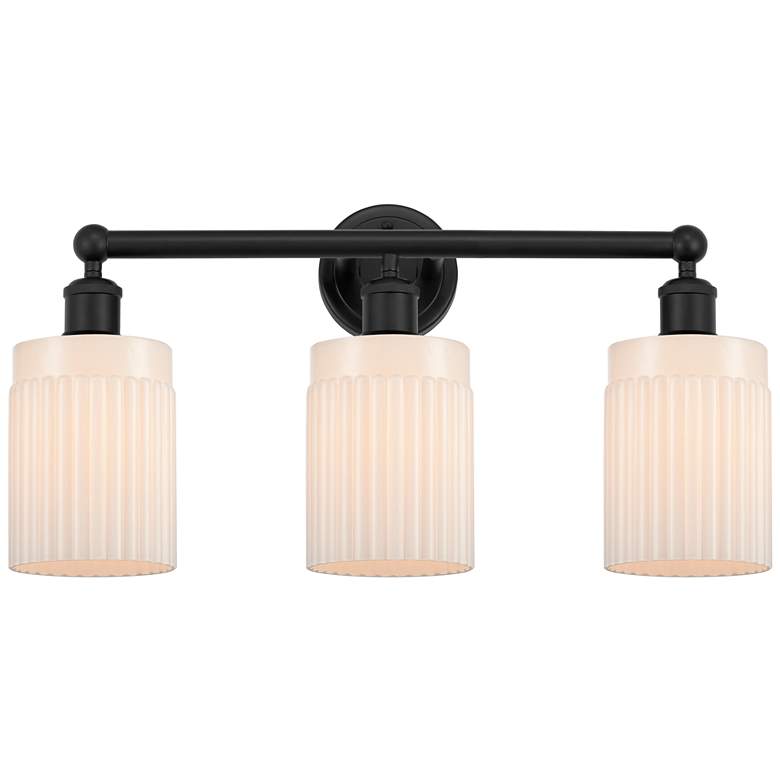Image 1 Edison Hadley 22 1/2" Wide Matte Black 3-Light Bath Light