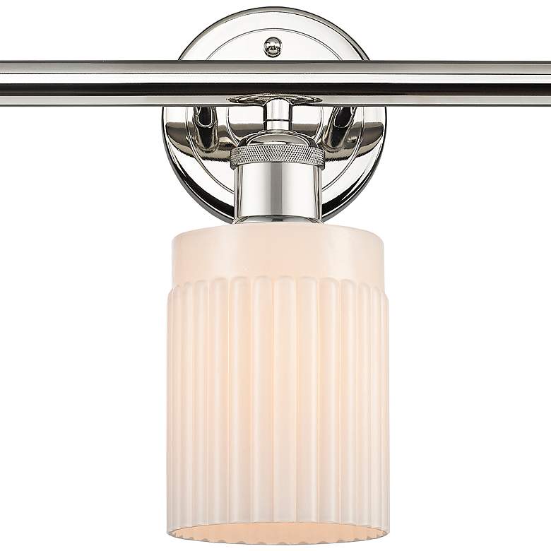 Image 2 Edison Hadley 22 1/2"W Polished Nickel 3-Light Bath Light more views