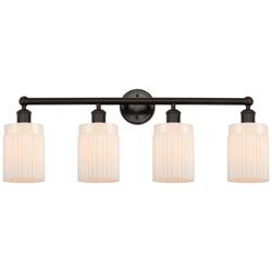Edison Hadley 31 1/2"W Oil-Rubbed Bronze 4-Light Bath Light