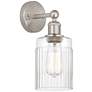 Edison Hadley 5" Brushed Satin Nickel Sconce w/ Clear Shade