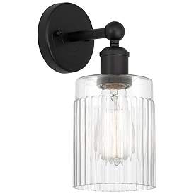 Image1 of Edison Hadley 5" Matte Black Sconce w/ Clear Shade