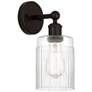 Edison Hadley 5" Oil Rubbed Bronze Sconce w/ Clear Shade