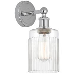 Edison Hadley 5" Polished Chrome Sconce w/ Clear Shade