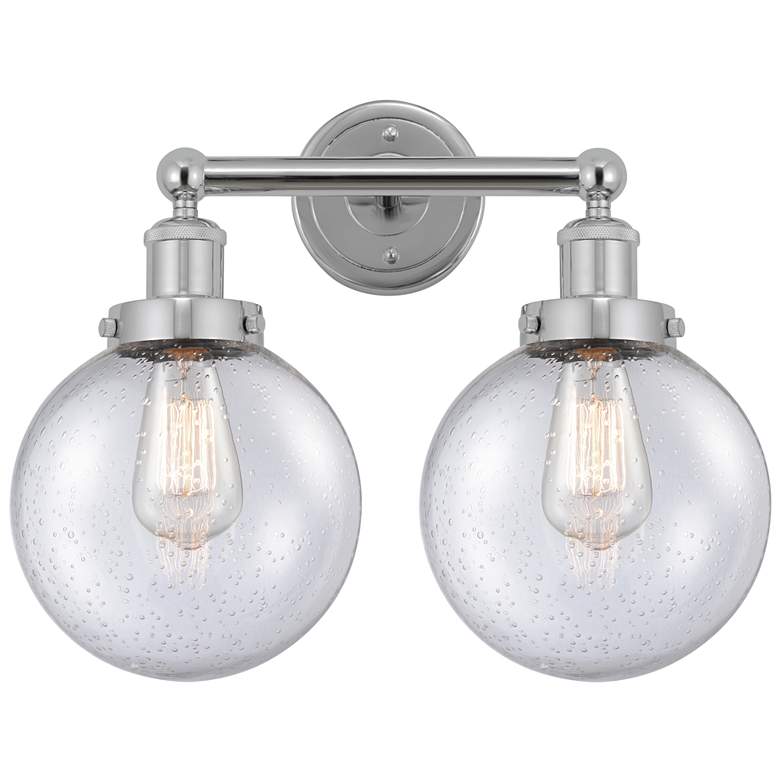 Image 1 Edison Large Beacon 16" 2-Light Polished Chrome Bath Light w/ Mercury