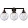 Edison Large Beacon 25" 3-Light Bronze Bath Light w/ Mercury Shade