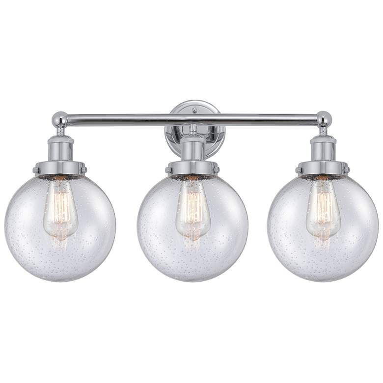Image 1 Edison Large Beacon 25" 3-Light Polished Chrome Bath Light w/ Mercury