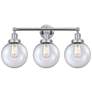 Edison Large Beacon 25" 3-Light Polished Chrome Bath Light w/ Mercury