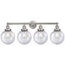 Edison Large Beacon 34" 4-Light Brushed Nickel Bath Light w/ Mercury S
