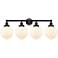 Edison Large Beacon 34" 4-Light Oil Rubbed Bronze Bath Light w/ White
