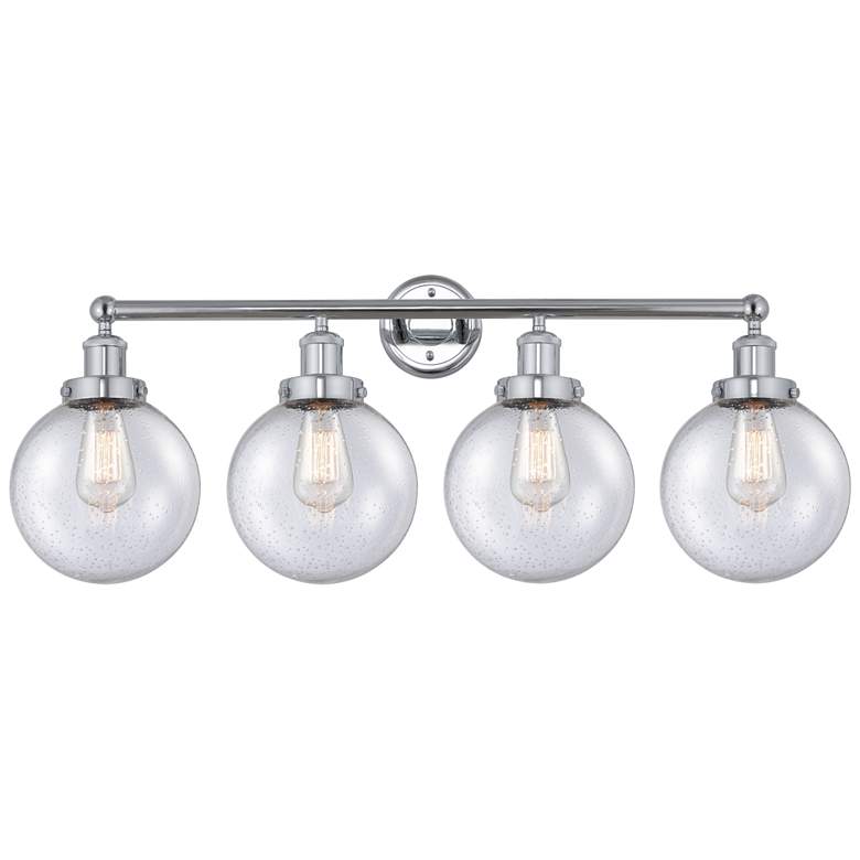 Image 1 Edison Large Beacon 34" 4-Light Polished Chrome Bath Light w/ Mercury