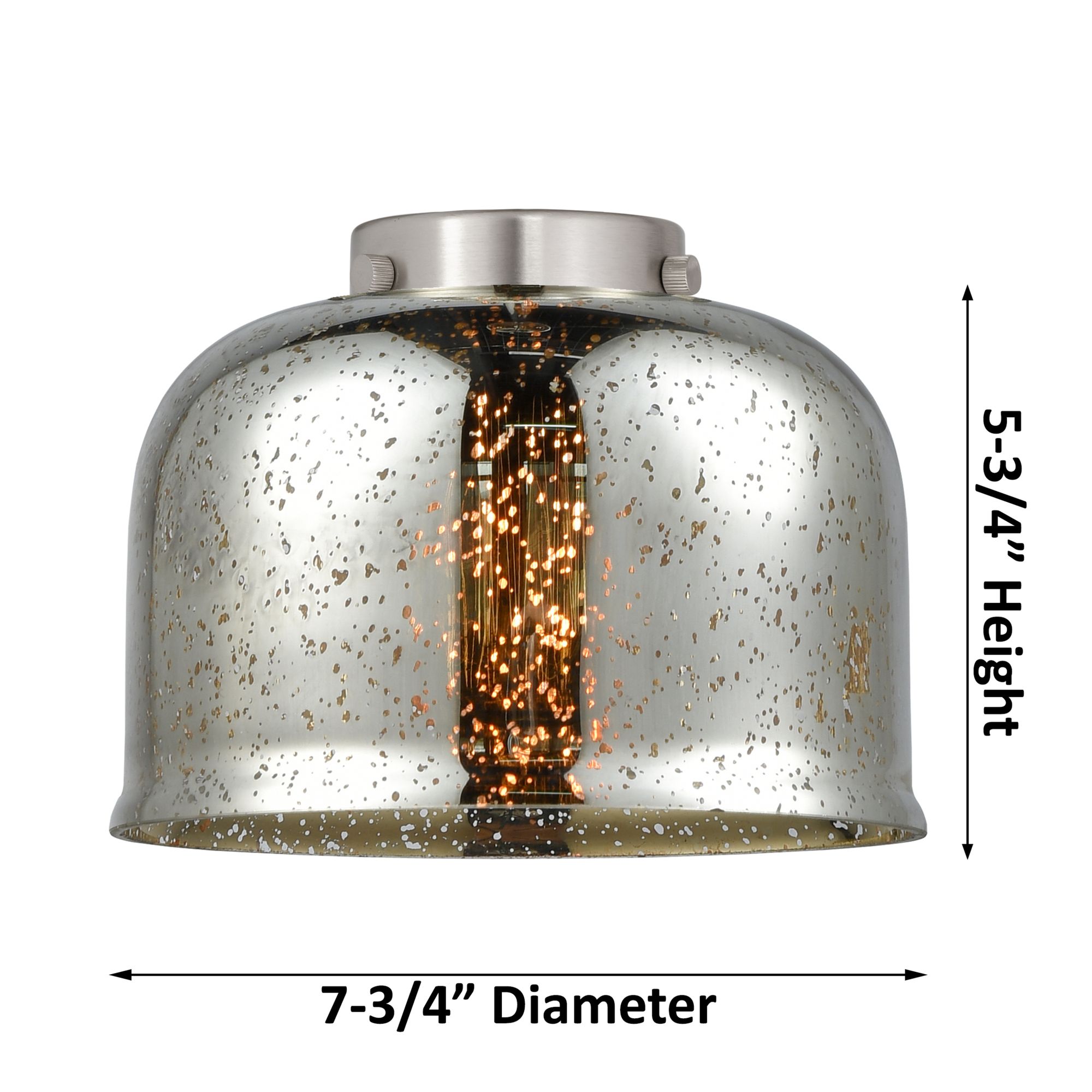 Image 5 Edison Large Bell 24.5"W 3 Light Brushed Brass Bath Light With White S more views