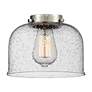 4_Edison Large Bell 25" 3-Light Matte Black Bath Light w/ Smoked Shade more views