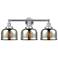 Edison Large Bell 25" 3-Light Polished Chrome Bath Light w/ Mercury Sh