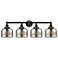 Edison Large Bell 34" 4-Light Oil Rubbed Bronze Bath Light w/ Mercury