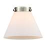 7_Edison Large Cone 7" Oil Rubbed Bronze Sconce w/ Matte White Shade more views