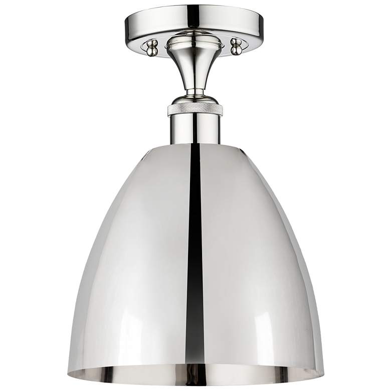 Image 1 Edison Metal Bristol 9"W Semi-Flush Mount w/ Chrome Finish