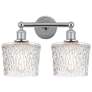 Edison Niagra 16" 2-Light Polished Chrome Bath Light w/ Clear Shade
