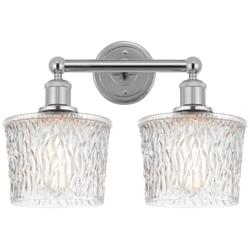 Edison Niagra 16" 2-Light Polished Chrome Bath Light w/ Clear Shade