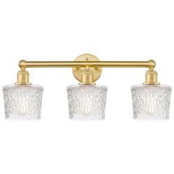 Edison Niagra 24 1/2" Wide Satin Gold 3-Light Bath Light