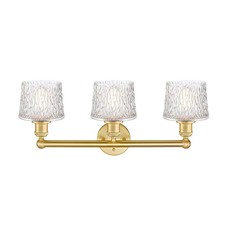 Image 2 Edison Niagra 24 1/2" Wide Satin Gold 3-Light Bath Light more views