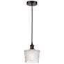 Edison Niagra 7" Oil Rubbed Bronze Cord Hung Mini Pendant w/ Clear Sha