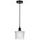 Edison Niagra 7" Oil Rubbed Bronze Cord Hung Mini Pendant w/ Clear Sha