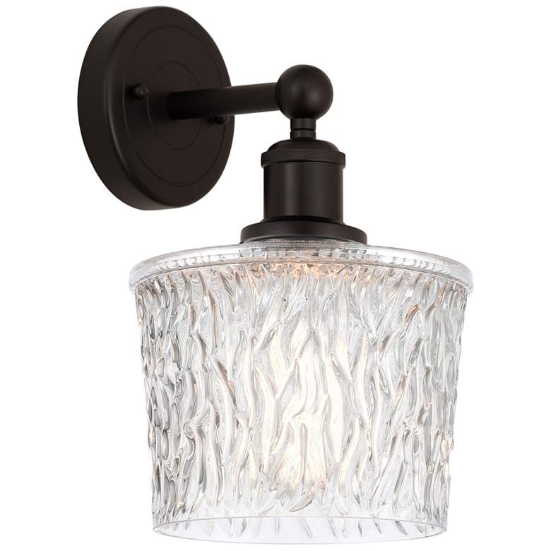 Image 1 Edison Niagra 7" Oil Rubbed Bronze Sconce w/ Clear Shade