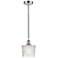 Edison Niagra 7" Polished Chrome Cord Hung Mini Pendant w/ Clear Shade