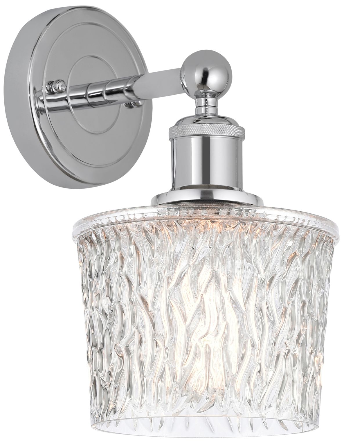 Image 4 Edison Niagra 7" Polished Chrome Sconce w/ Clear Shade more views