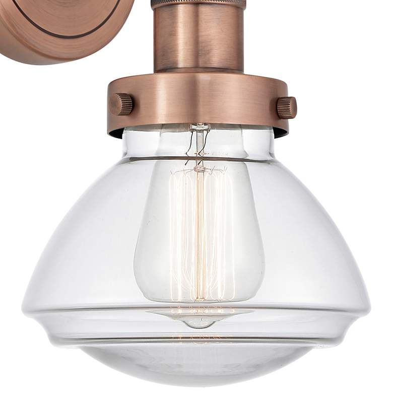 Image 2 Edison Olean 11" High Antique Copper Wall Sconce more views