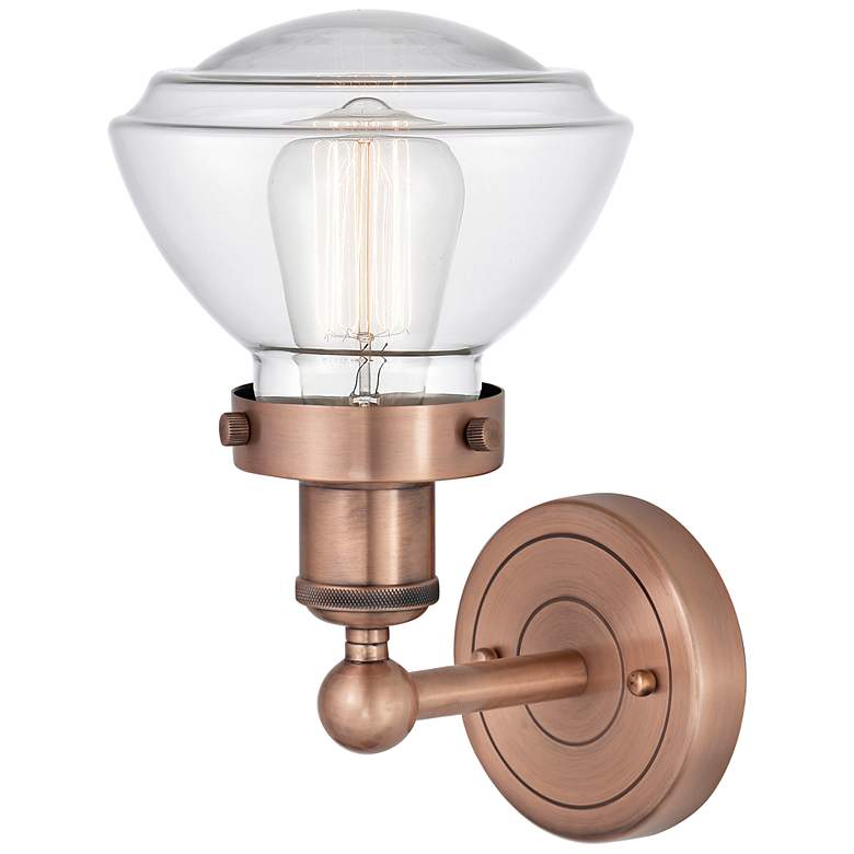Image 3 Edison Olean 11" High Antique Copper Wall Sconce more views