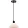 Edison Orwell 8" Oil Rubbed Bronze Cord Hung Mini Pendant w/ White Sha