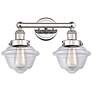 1_Edison Oxford 10" High Polished Nickel 2-Light Wall Sconce