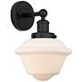 1_Edison Oxford 11" High Matte Black Wall Sconce