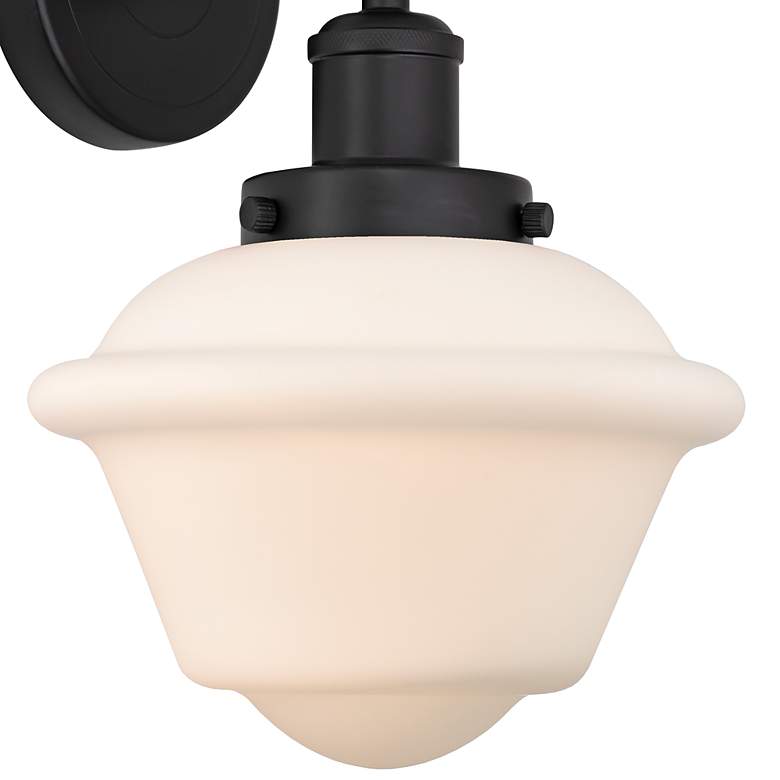 Image 2 Edison Oxford 11" High Matte Black Wall Sconce more views