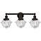 Edison Oxford 25" 3-Light Oil Rubbed Bronze Bath Light w/ Clear Shade