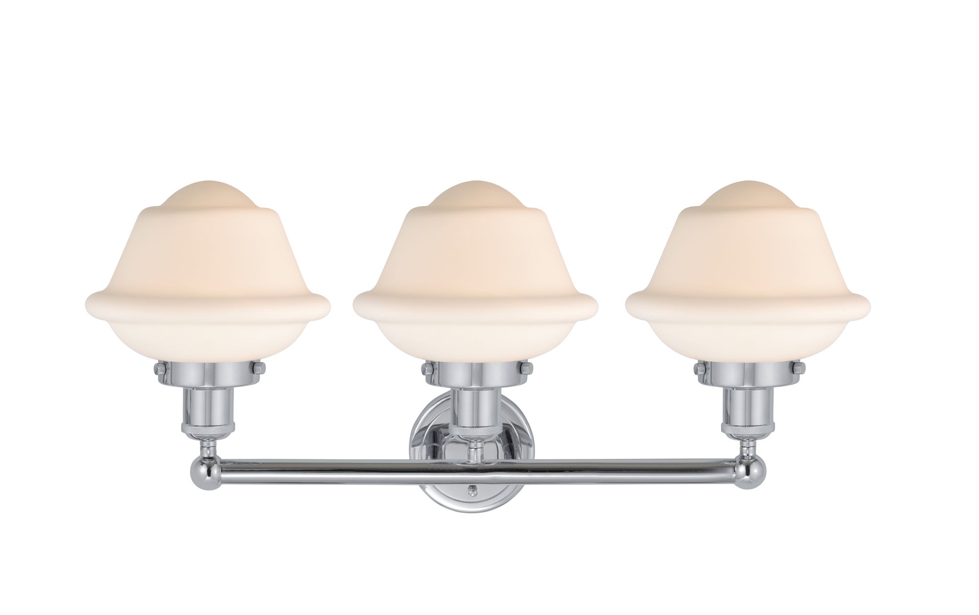 Image 2 Edison Oxford 25" 3-Light Polished Chrome Bath Light w/ Matte White Sh more views